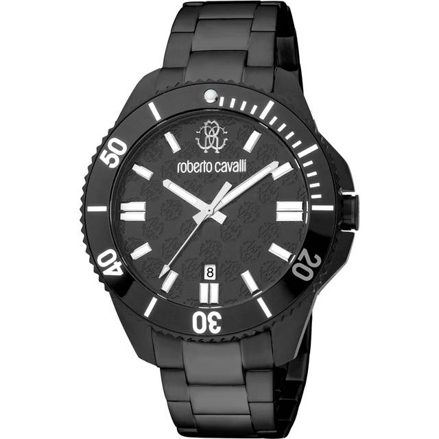 Roberto Cavalli Mens Watch - Black - One Size