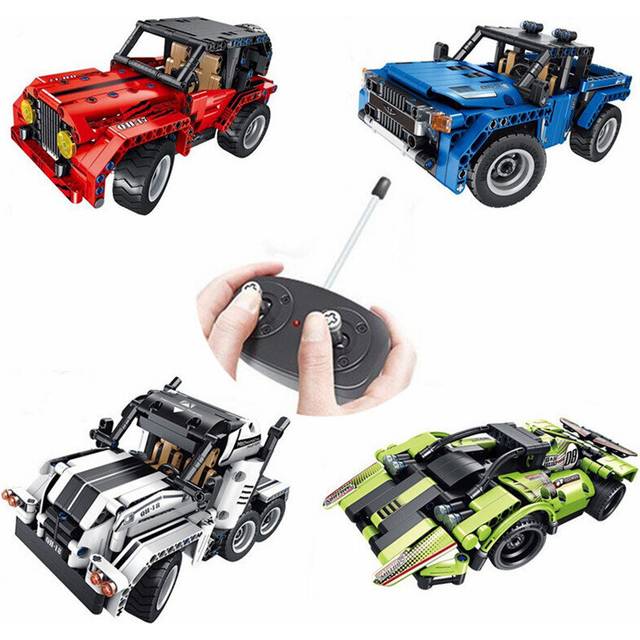 Technology Group Building Blocks Assembly Toys Puzzle Children Remote Control Car