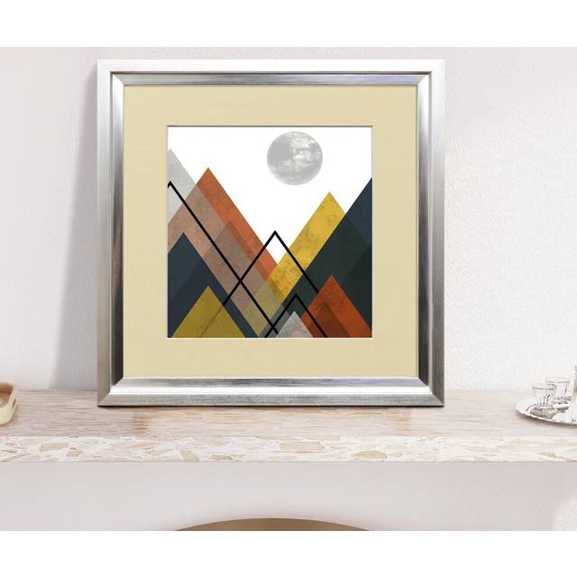 (Silver Frame Ivory Mount, 22x22 Pic (26x26 Frame)) Oslo Shabby Chic Range Silver Picture Frames  Art Poster Photo Frames With Multicolored Mounts Whi