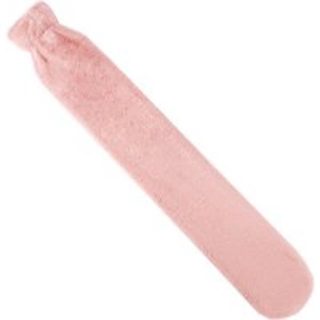 OHS Teddy Fleece Long Hot Water Bottle - Blush - Pink