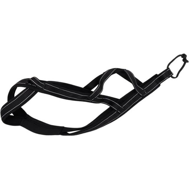 (Black 01) Reflective Dog Weight Pulling Harness X Back Sled Vest Training Pitbull Husky