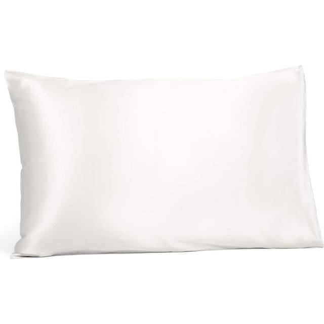 Fishers Finery 19mm 100% Pure Mulberry Silk Pillowcase  Good Housekeeping Quality Tested (White  Q)