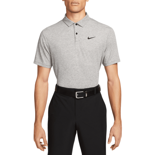 Nike Dri FIT Tour Heather Golf Polo Shirt - Grey
