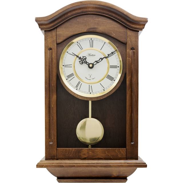 Acctim Wooden Radio Controlled Chiming Wall Clock Thorncroft 76076