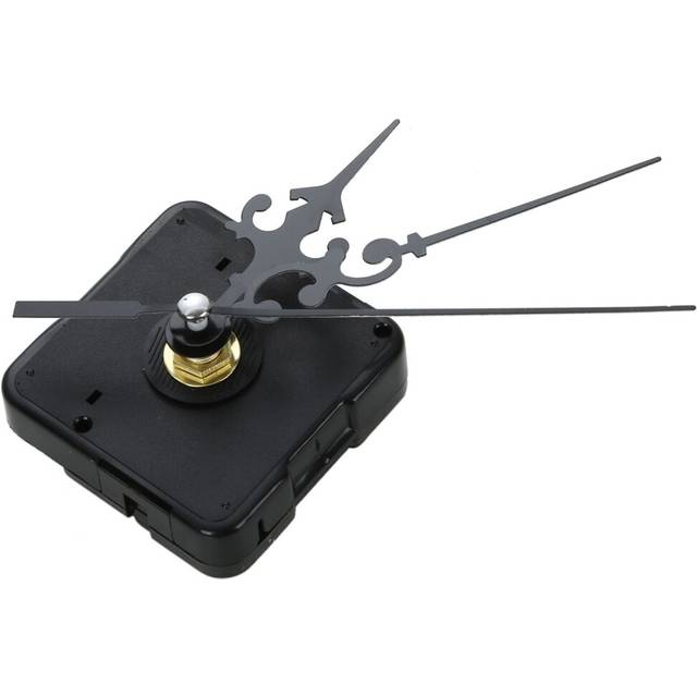 DIY Clock Metal Texture Wall Clock Retro Wall Clock movement Accessories Black