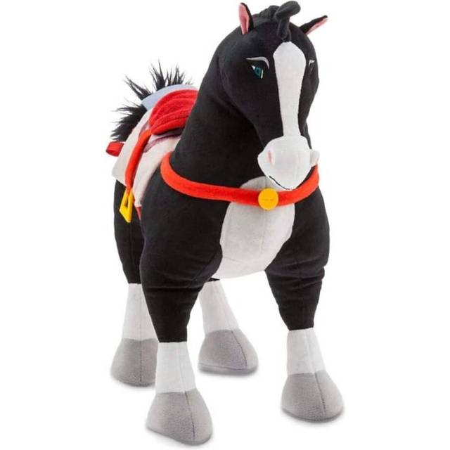 Disney Store Plush Soft Toy Khan Black Horse Kids Gifts 40cm