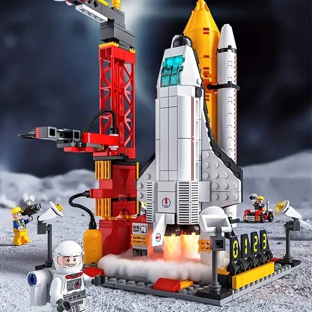 Lego Compatible Space Rocket with Shuttle Set by Lelebrother