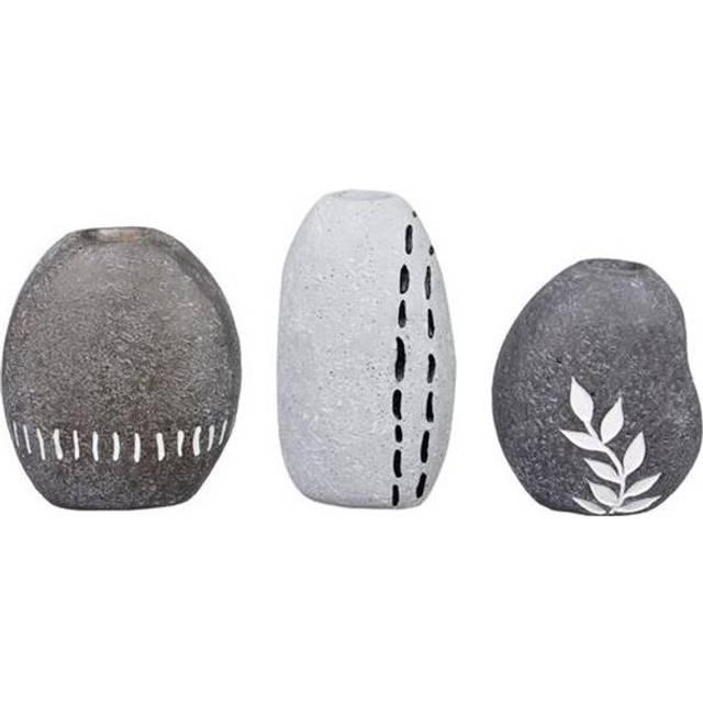 Youngs 73778 Resin Zen Garden Tabletop Vase, 3 Assorted