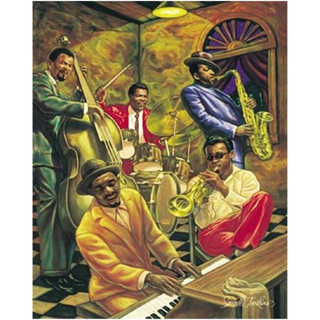 Hot Stuff 2097-08x10-MU 8 x 10 in. Cool Jazz Music Poster Print by Sarah Jenkins