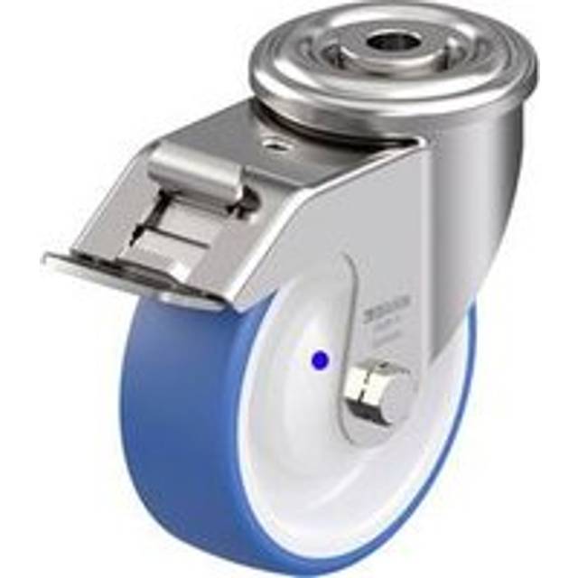 Blickle wheel Ø x width 100 x 35 mm, wheel Ø x width 100 x 35 mm, swivel castor with double stop, ball bearings