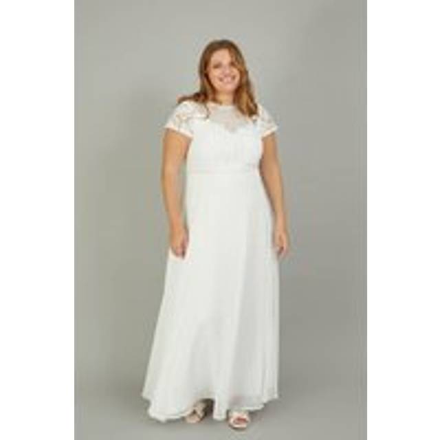 Monsoon Angela Lace Maxi Wedding Dress, Ivory
