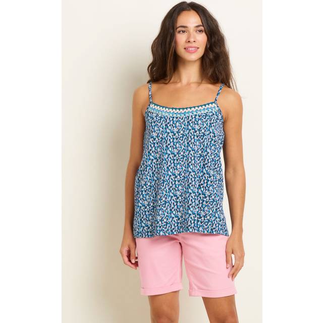 Brakeburn Brushed Camo Camisole - Denim