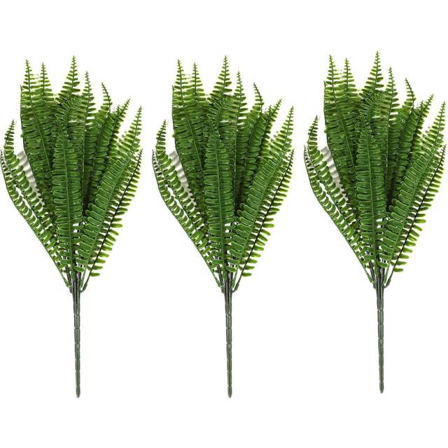 3X 7 Branches Green Artificial Plant Floral Persian Leaf Flower Office Home Garden