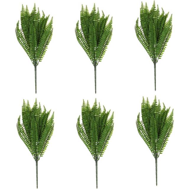 6X,7 Branches Green Artificial Plant Floral Persian Leaf Flower Office Home Garden