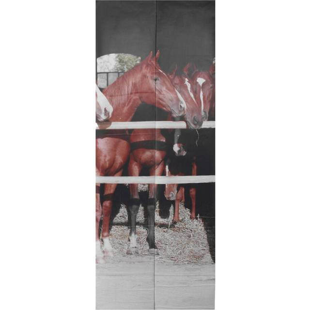 3D Creative Horse Door Wall Sticker Decals Self Adhesive Mural Home Art Decor