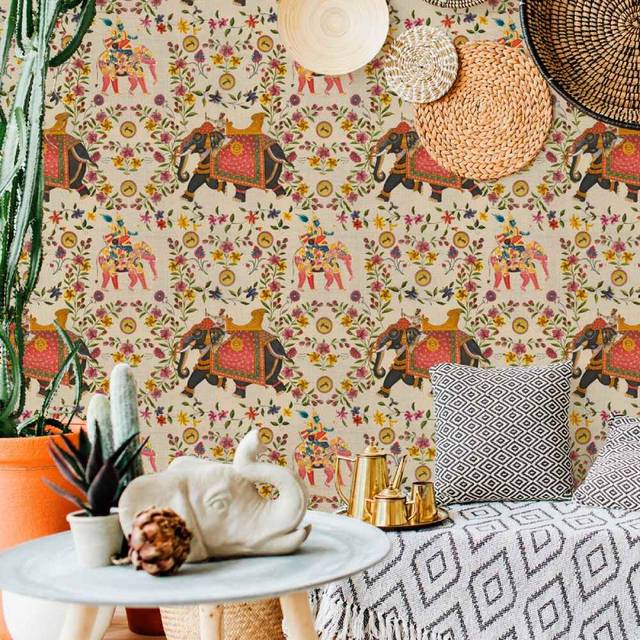 Aristocracy Taupe Wallpaper - Set of 3 Rolls - MINDTHEGAP, Set of 3 Rolls