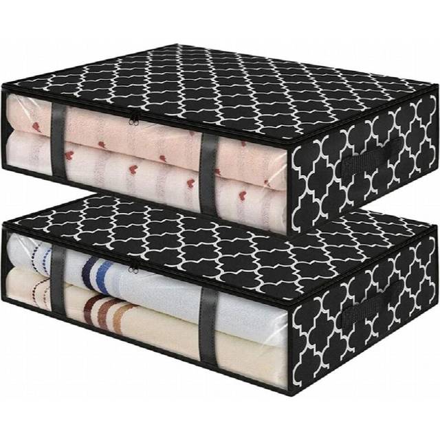 Storage Bins, Under Bed Storage Containers, Foldable Clothes Storage Box, Storage Organizer, With Handles Clothing