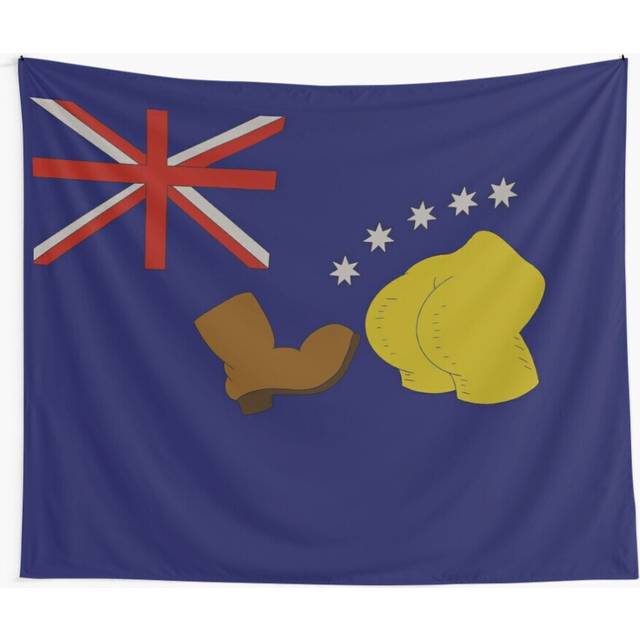 Tapestry 60x50inch The Simpsons Australian Boot Flag Wall Hanging Art DÃ©cor Living Room