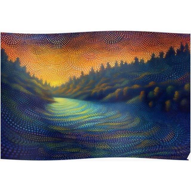 Posters River of Dreams 16x20 inch or 20x20 inch Wall Art Soccer Print