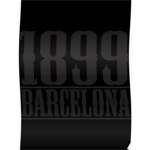 Posters FC Barcelona 1899 Retro Football 16x20 inch or 20x20 inch Wall Art Soccer Print