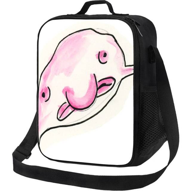 Kids Lunch Bag Blobfish Uglyfish Pink 1 Insulated Tote Box for Girls Boys Back to School