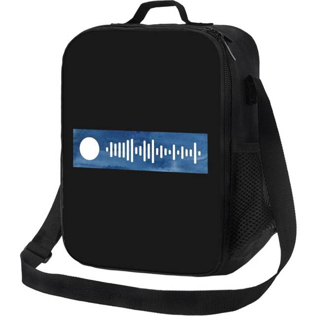 Kids Lunch Bag Circles - Post Malone Spotify Scan Code Insulated Tote Box for Girls Boys Back to School