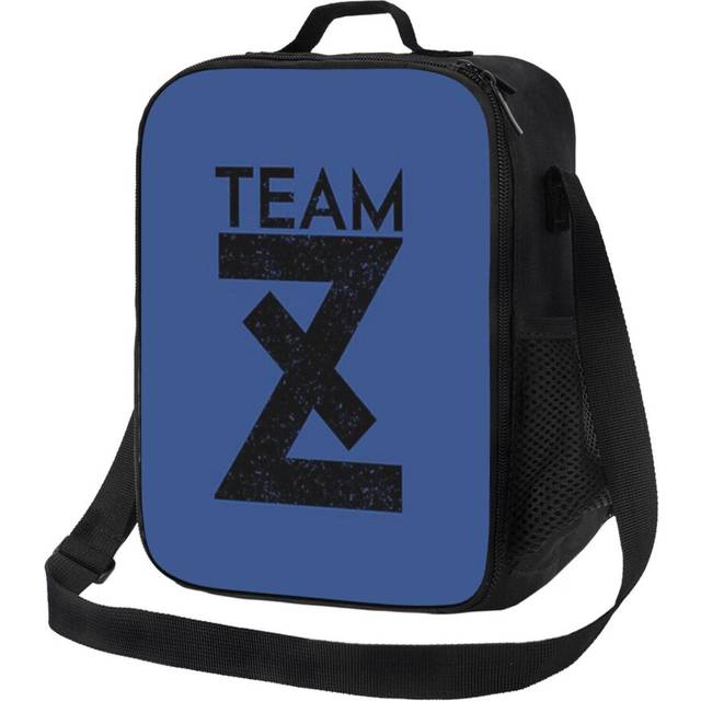 Kids Lunch Bag Blue Lock Anime Black Bold Distressed Team Z Jersey Merch Insulated Tote Box for Girls Boys Back to School