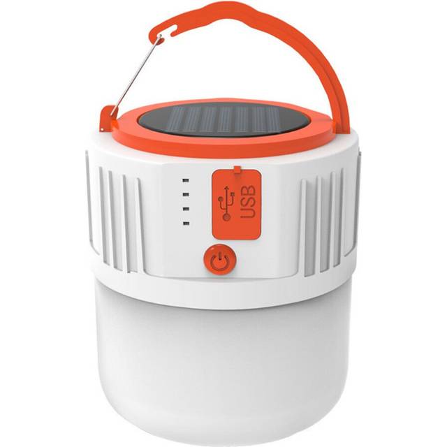 (USB I/Output) Portable Lantern USB Solar Power Mobile Light with 24pcs Lamp Beads