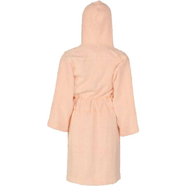 (5-6 Years, Baby Pink) Kids Girls Boys 100% Cotton Soft Terry Hooded Bathrobe Luxury Dressing Gown 5-13