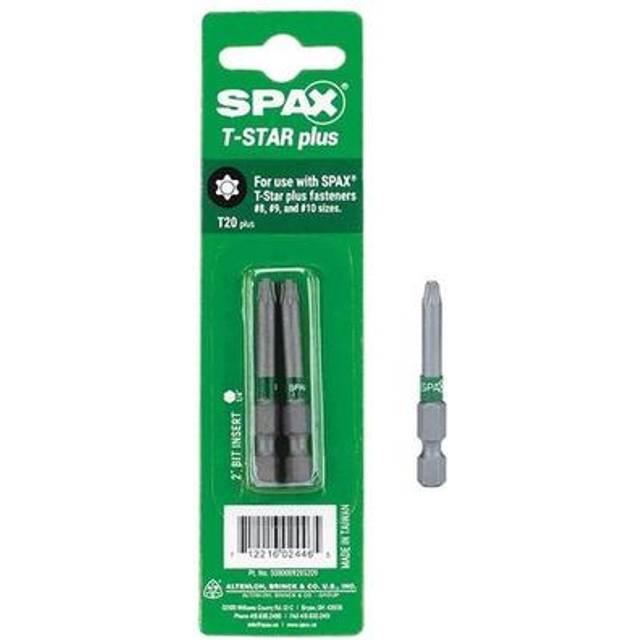 Spax 2015395 T20 x 2 in. T-Star Plus Driver Bit Steel, 2 per Pack - Pack of 10