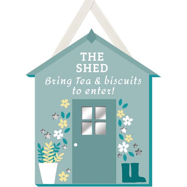 (The Shed) Hanging Plaque Sign Wall Home Decor Garden Themed