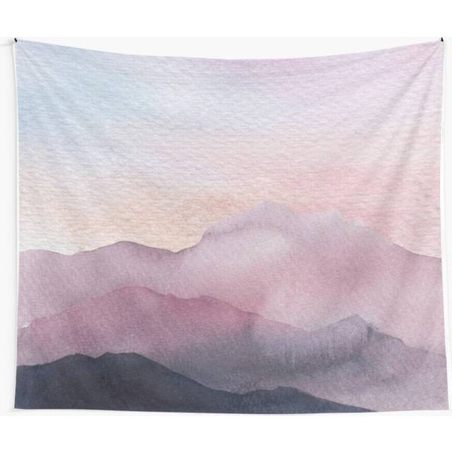 Tapestry 60x50inch Purple Mountains Wall Hanging Art DÃ©cor Living Room