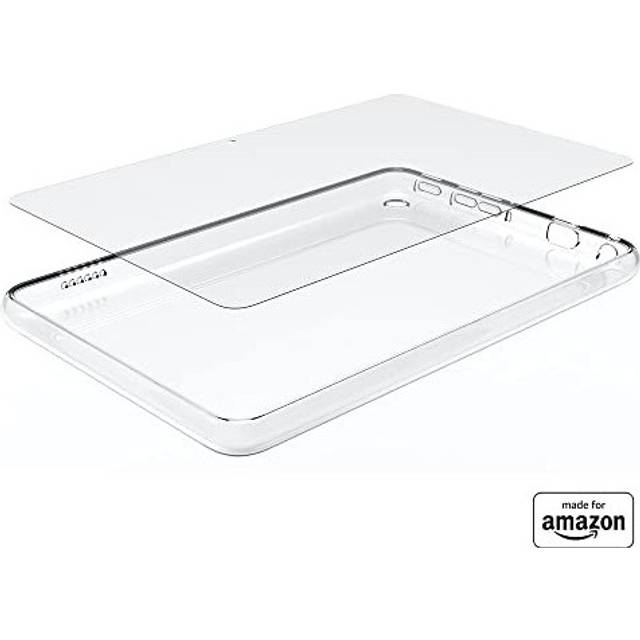 All-new Made for Amazon Transparent Case & Glass Screen Protector | for Fire 7 tablet (2022 release)