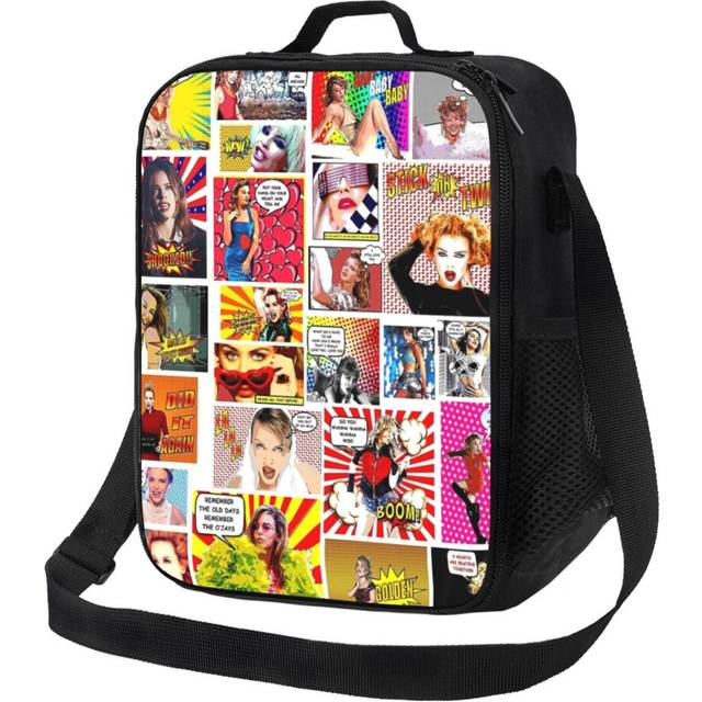 Kids Lunch Bag Kylie Minogue.....Even MORE POW Wow K35 Insulated Tote Box for Girls Boys Back to School