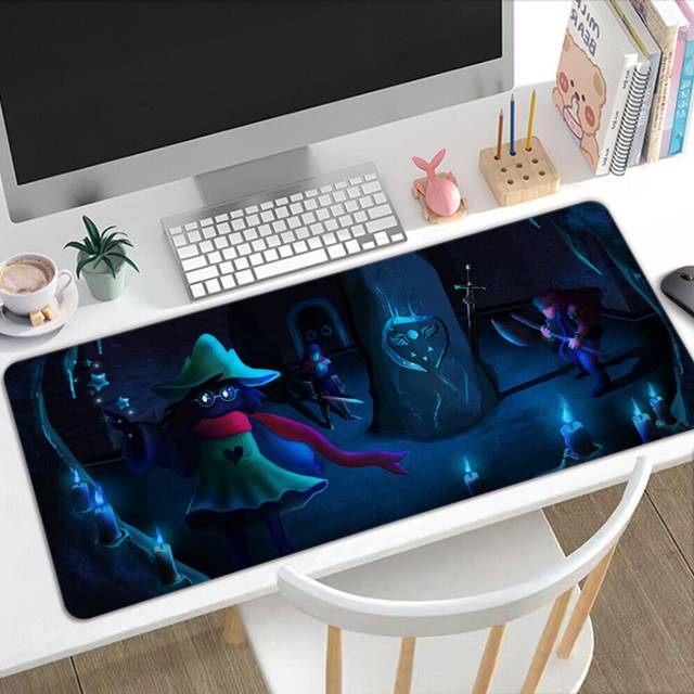 (a-A2 400x900x3mm) Deltarune Chapter 2 Spamton Mouse Pad Carpet Desk Computer Anime Table Mens Mousepad PC Keyboard Mat Gamer Play Printing Gaming