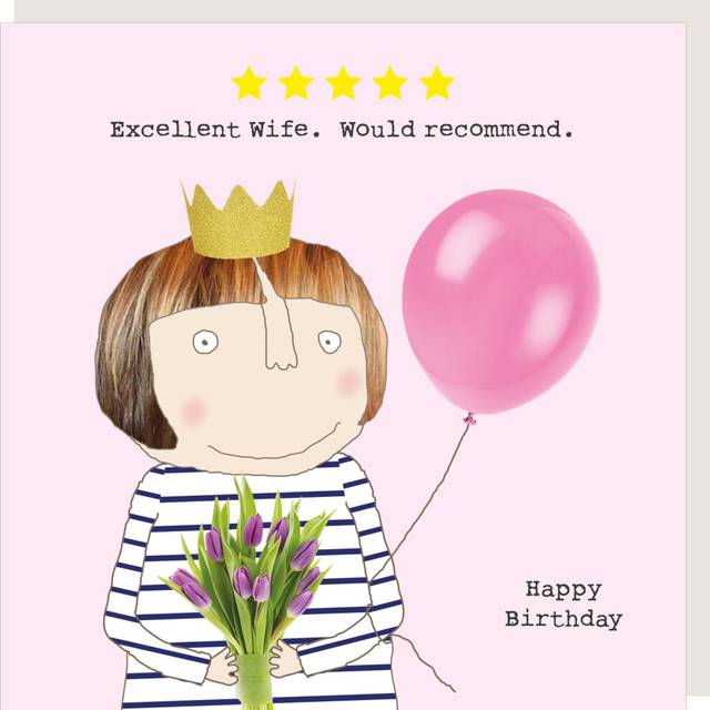 Rosie Made A Thing Five Star Wife Birthday Card