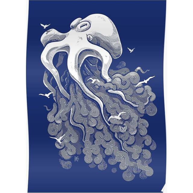 Posters Deep Cloud 16x20 inch or 20x20 inch Wall Art Soccer Print