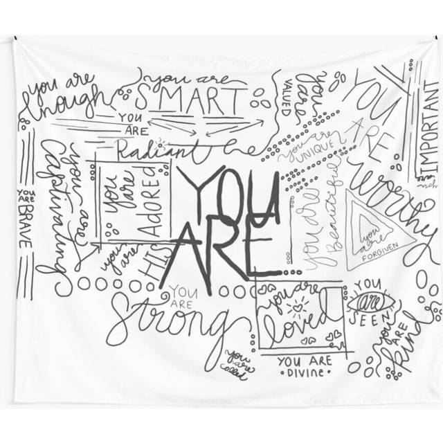 Tapestry 60x50inch You are Wall Hanging Art DÃ©cor Living Room