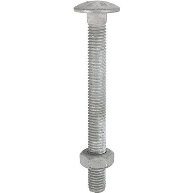 TIMCO Carriage Bolts & Hex Nuts Hot Dipped Galvanised - 10200CBG - Pa- you get 4