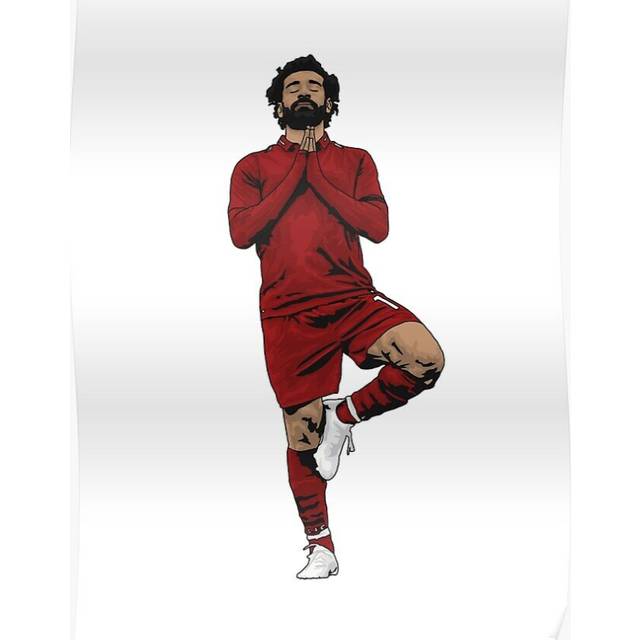 Posters Yoga Mo Salah 16x20 inch or 20x20 inch Wall Art Soccer Print
