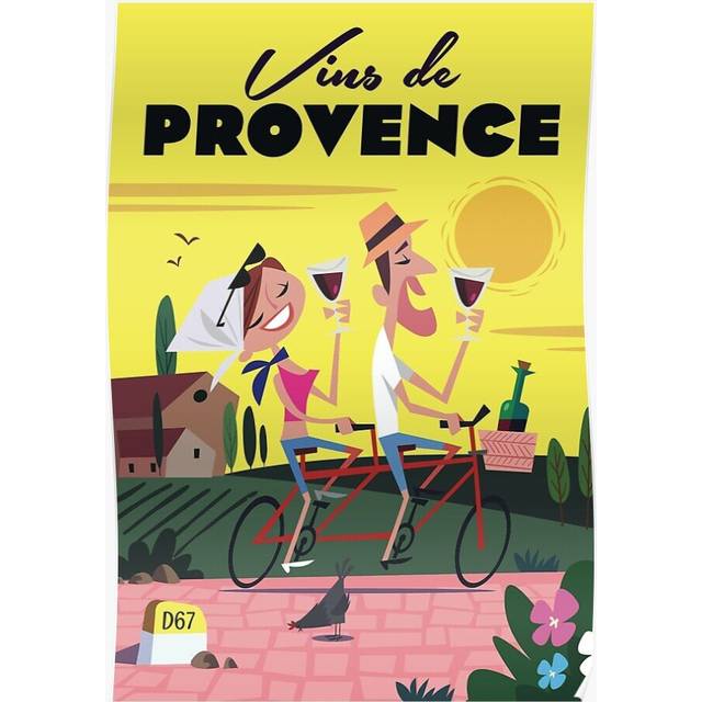 Posters Vins de Provence poster 16x20 inch or 20x20 inch Wall Art Soccer Print