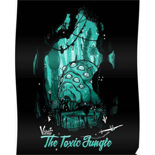 Posters Toxic Jungle 16x20 inch or 20x20 inch Wall Art Soccer Print