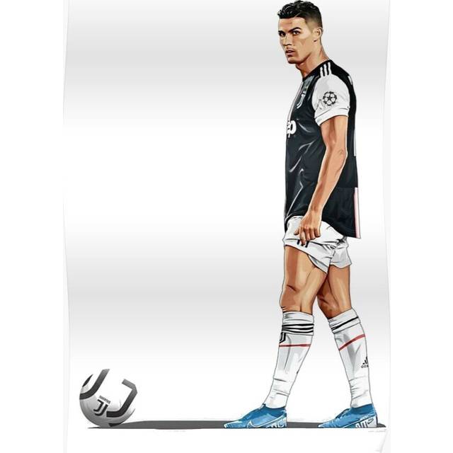Posters Ronaldo Watercolor 16x20 inch or 20x20 inch Wall Art Soccer Print