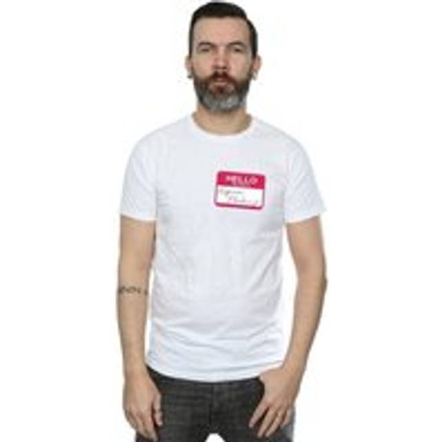 (XL, White) Friends Mens Regina Phalange Name Tag T-Shirt