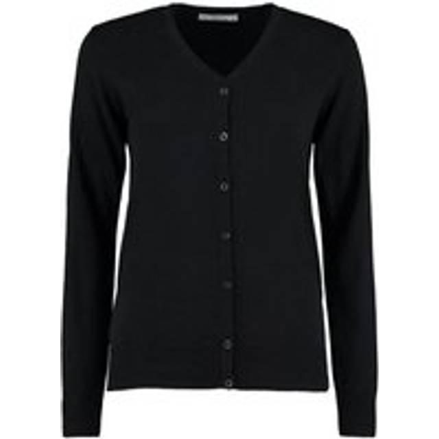 (18 UK, Black) Kustom Kit Womens/Ladies Arundel V Neck Cardigan