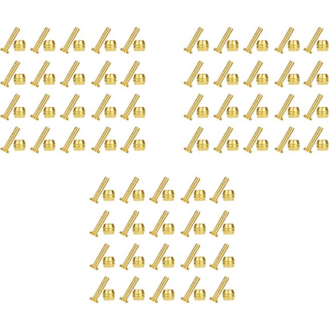 60Pcs Bicycle Brake Olive Brass Connecting Insert Kit for BH59 Hydraulic Disc Brake Hose,4