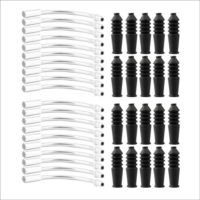 Tlily - Mountain Bike v Brake Noodles Rubber Boots Cable Guide Bend Tube Pipe Sleeves Protector Hose Bicycle Accessories