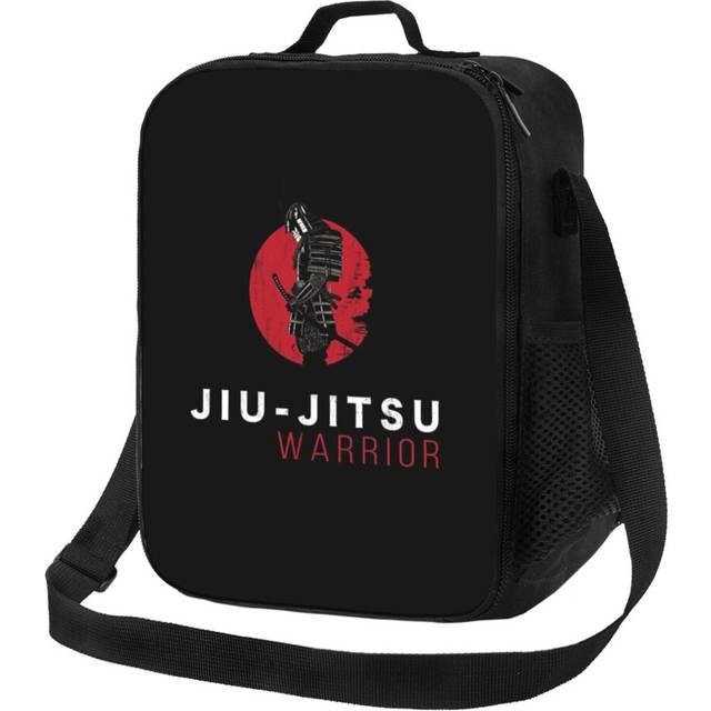 Kids Lunch Bag Jiu-Jitsu Warrior Japanese Bjj Gi Black Belt Mma Insulated Tote Box for Girls Boys Back to School