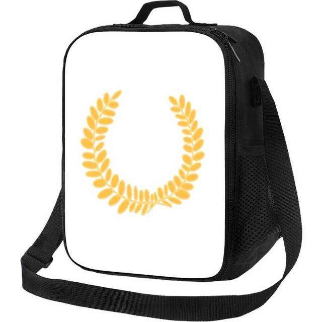 Kids Lunch Bag Laurel Wreath Illustration, Greek Heroes, Mythology, Legends, Statues, Art Insulated Tote Box for Girls Boys Back to School