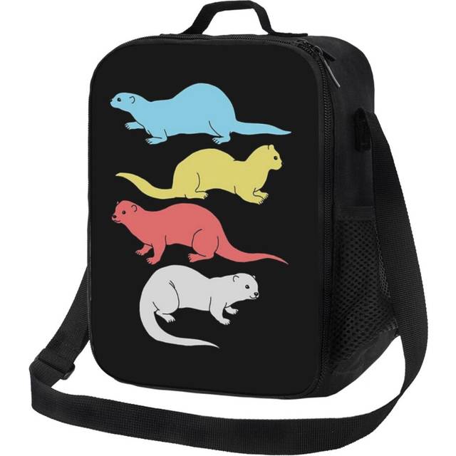 Kids Lunch Bag Retro Otter Always Be An Otter Vintage Sea Otter Lover Insulated Tote Box for Girls Boys Back to School